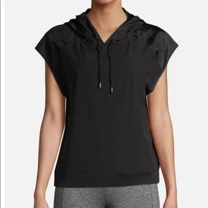 Avia Black Hooded Short Sleeve Pullover(Size XL)